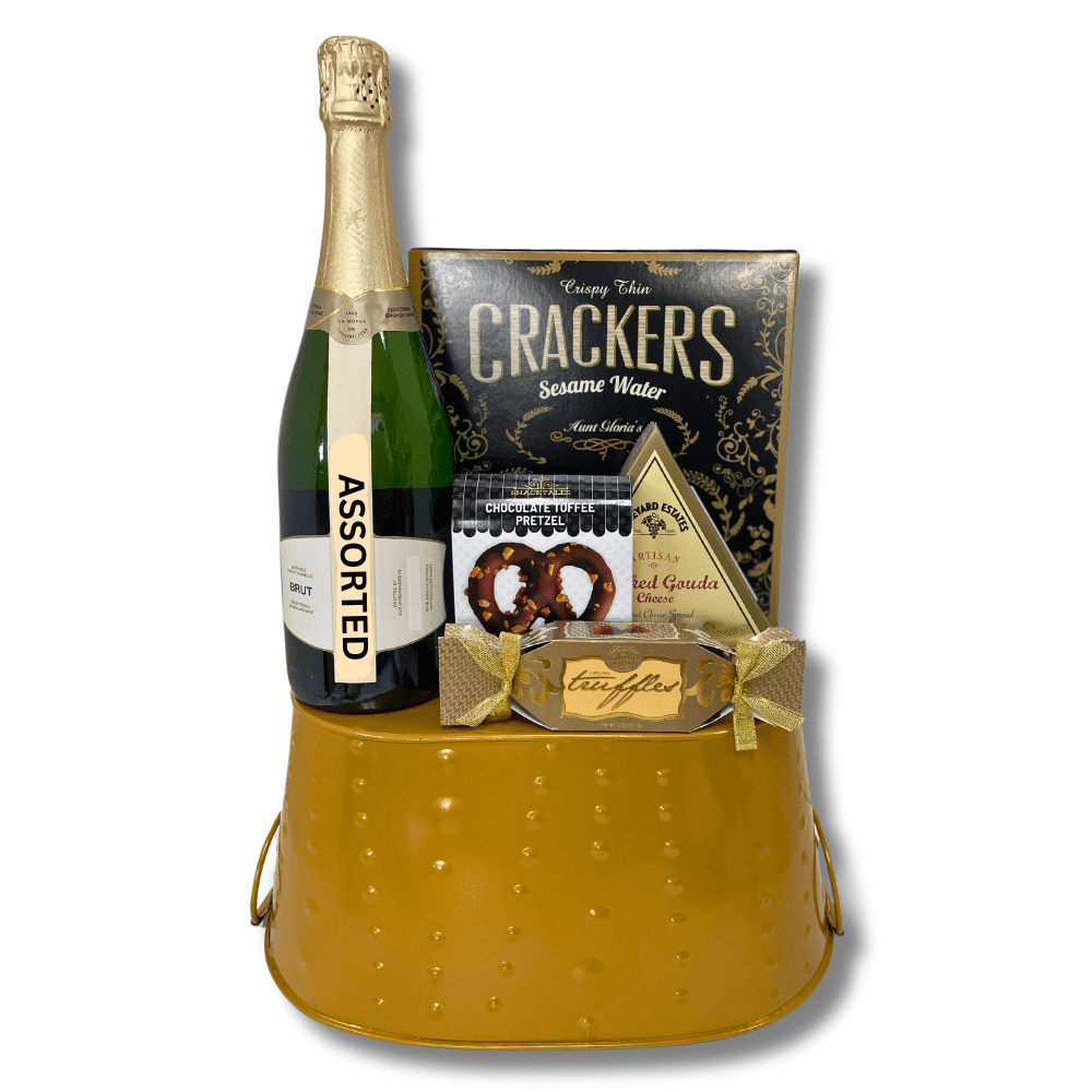 Assorted Sparkling Wine Gift Basket